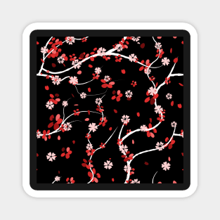 Japanese cherry blossom pattern Magnet