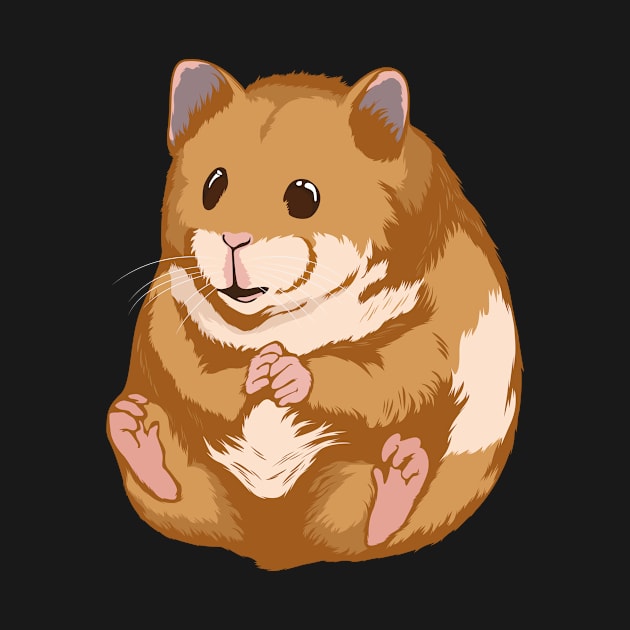 Dwarf Hamster Art Illustration Hammy by TheTeeBee