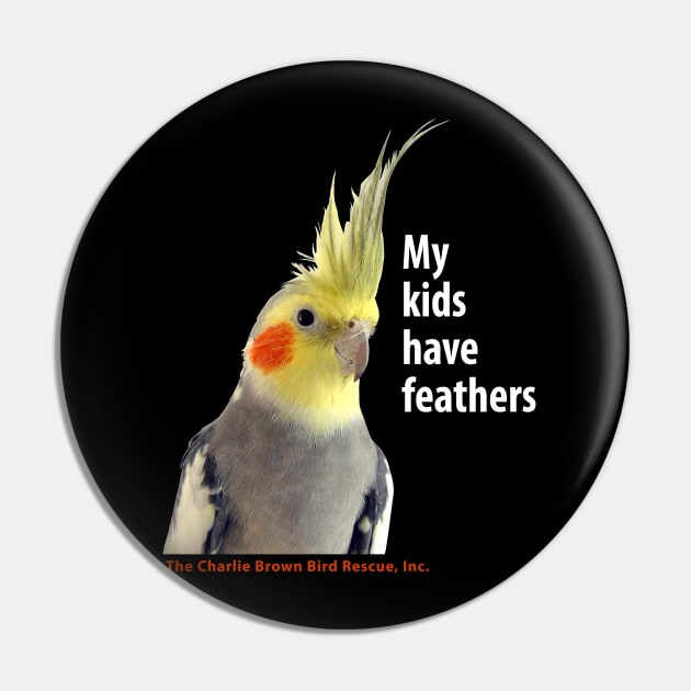 CB feather kids - white type Pin by Just Winging It Designs