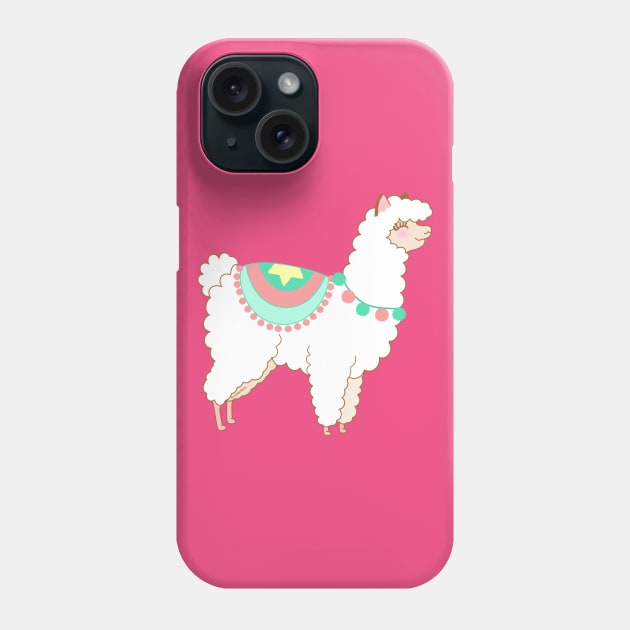 Cute alpaca Phone Case by Pendientera