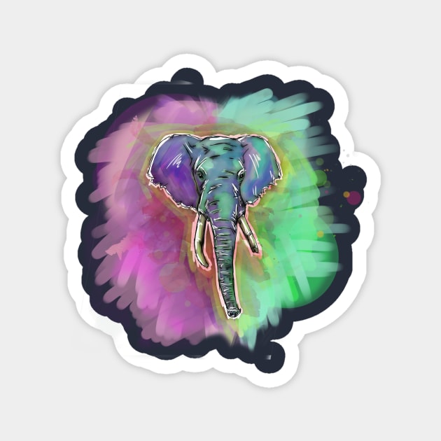 Elephunk Magnet by Beanzomatic