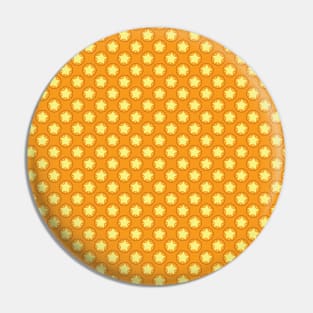 Orange and Yellow Stars Repeated Pattern 031#001 Pin