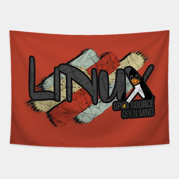 Linux Open Source Open Mind Tapestry by guicsilva@gmail.com