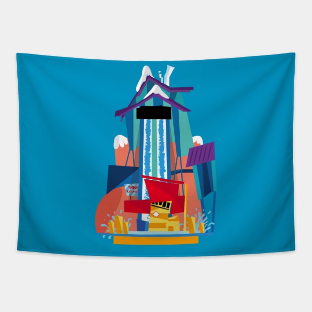 Dudley Do Right's Ripsaw Falls Tapestry by UniversallyDisney