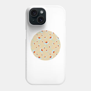 Chamomile Blooms Pattern - Neutral Colorway Phone Case