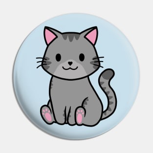 Tabby cat Pin