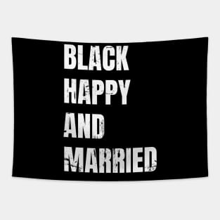 black happy and married Tapestry