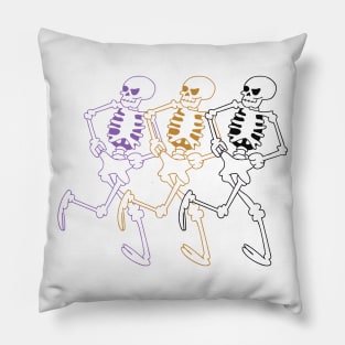 Skeleton Dance Pillow