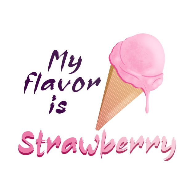 My flavor is Strawberry Icecream by PorinArt