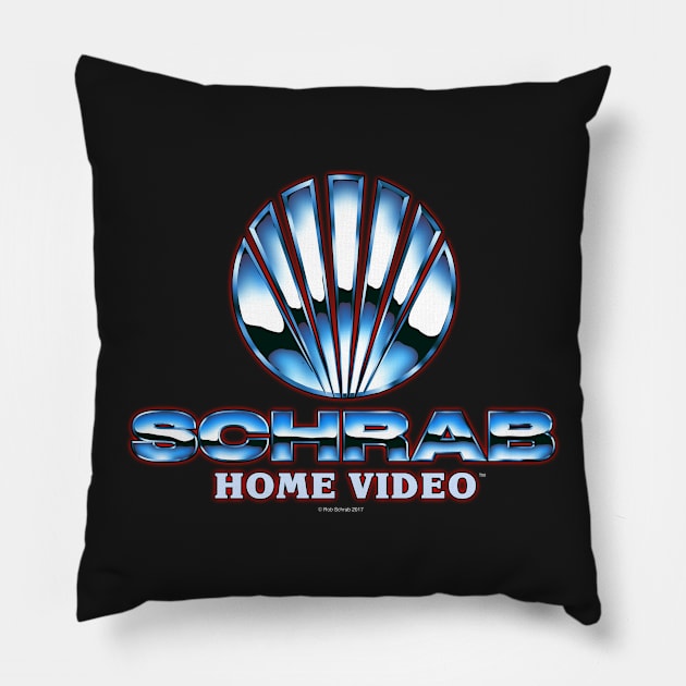 SCHRAB HOME VIDEO - VERSION 2 Pillow by RobSchrab