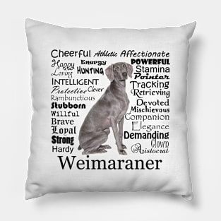 Weimaraner Traits Pillow