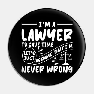 Funny Lawyer Pin