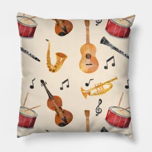 Musician Gift Music Teacher Trumpet Player Saxophonist Clarinet Guitarist Gift Pillow