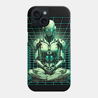 Evil Robot Meditating Phone Case