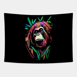 Orangutan pop art Tapestry