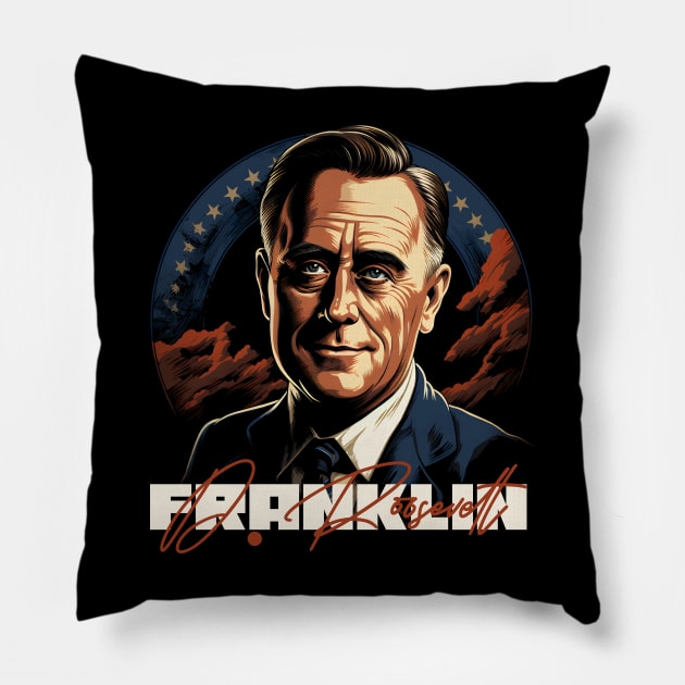 F. D. Roosevelt Pillow by Quotee