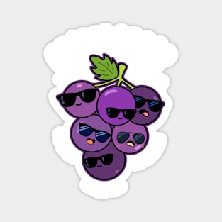 Grapes Of Rap Cute Fruit Pun Magnet