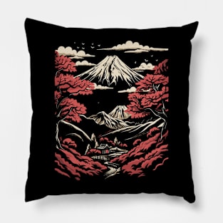 Fuji Mountain Pillow