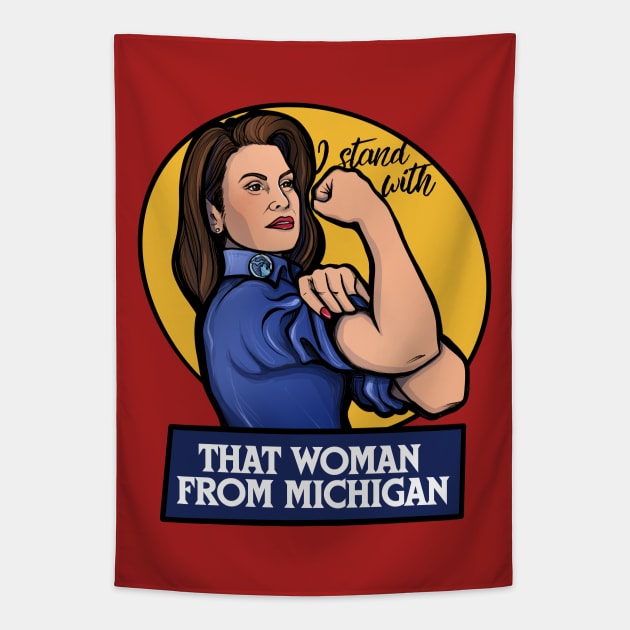 I stand with that woman from Michigan Tapestry by bubbsnugg