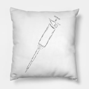 Pipette Hand Drawn Illustration Biology Gift Pillow