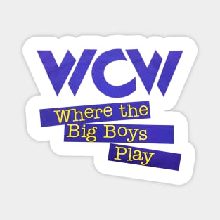 WCW Wrestling - Where the Big Boys Play Magnet