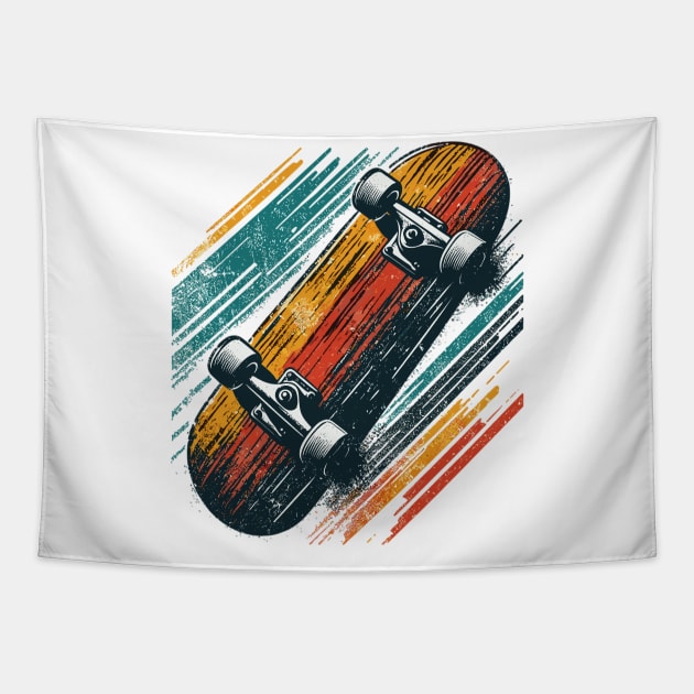 Skate Board Tapestry by Vehicles-Art