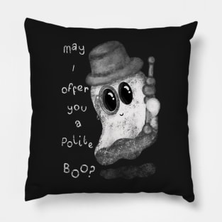 May I offer you a polite boo Pillow