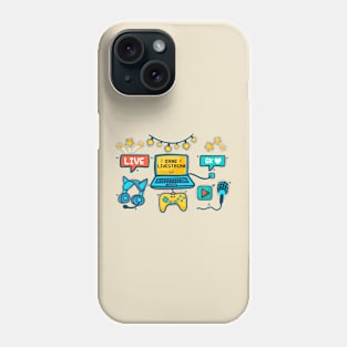 Game Streamer elements concept Phone Case