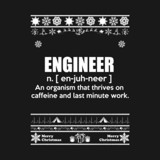 Merry Christmas Engineer Engineer TShirt TeePublic