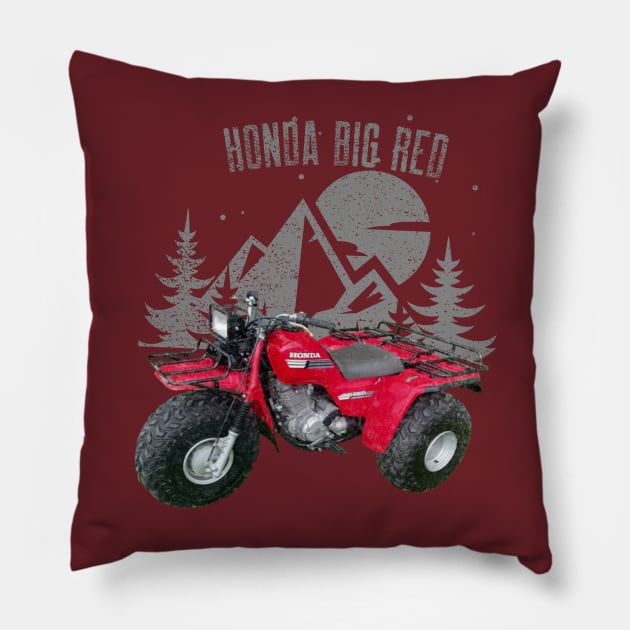 BIG RED 3 WHEELER Pillow by Cult Classics