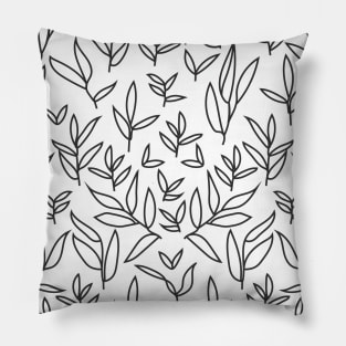 floral leaves grid pattern 3 Pillow