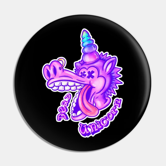 Dead Unicorn Pin by Sasshhaaaart