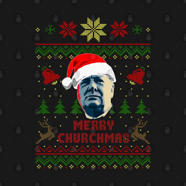 Winston Churchill Merry Churchmass by Nerd_art