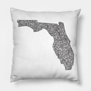 Florida Map Pillow