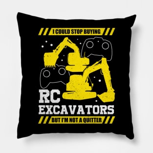 RC Excavator Construction Vehicle Digger Gift Pillow