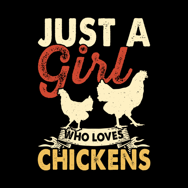 Just A Girl Who Loves Chickens T Shirt For Women T-Shirt by Xamgi