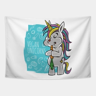 Vegan Unicorns Tapestry