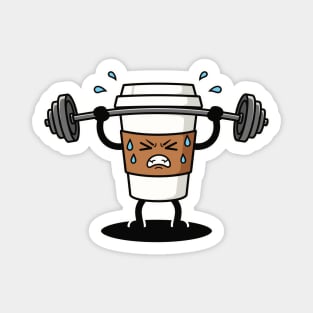 Sweaty Coffee Cup Magnet