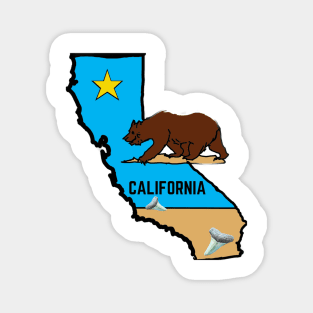 California State Bear Beach Magnet