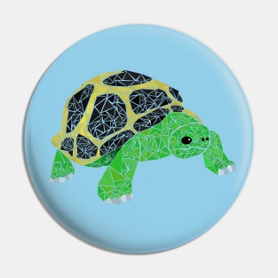 Geometric tortoise Pin