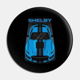 Ford Mustang Shelby GT500 2020-2021 - Velocity Blue - Black Stripes Pin