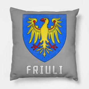 Friuli Venezia Giulia / Coat of Arms / Vintage Style Pillow