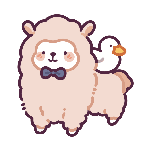 Alpaca Lover Duck by Meil Can