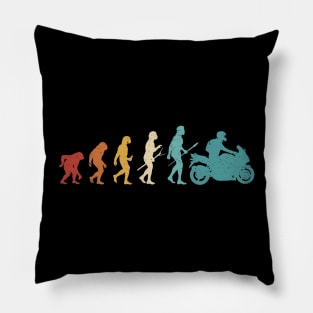 motorcycle evolution funny motorcycle gifts Pillow