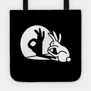 Rabbit shadow hand OK Italian sign Okay pico bello Chef's okay sign Tote