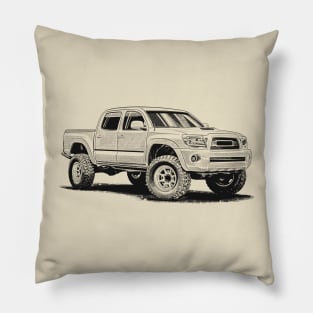 Black tacoma Pillow