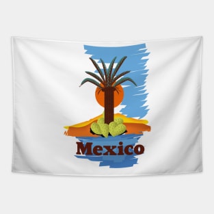 Mexico Travel poster Tapestry