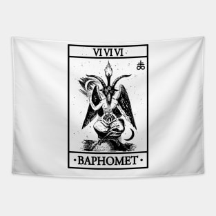 BAPHOMET, TAROT CARD Tapestry