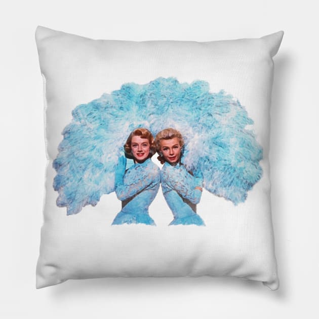 Sisters - Watercolor Pillow by classicmovieart