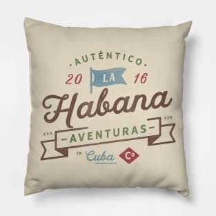 Autentico La Habana Aventuras Pillow